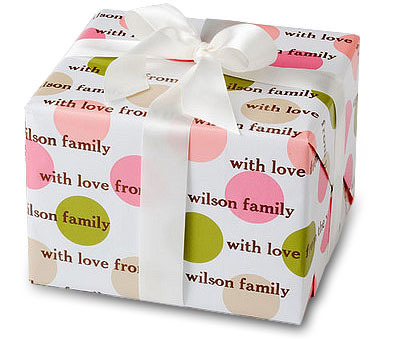 Summer Dots Personalized Gift Wrap